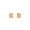 Luxury Brushed Matte Alloy Geometric Rounded Rectangle Studs For Women Minimalist Elegant Earrings view 5