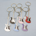 Metal Guitar Keychain Bag Charm – Black view 1