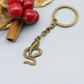 Metal Cobra Snake Keychain Fashion Key Ring Bag Charm view 6