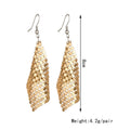 Seven Color Flexible Sequin Mesh Long Hook Earrings view 2