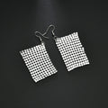 Seven Color Flexible Sequin Mesh Long Hook Earrings view 10