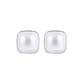 Elegant French Vintage Double Layer Square Pearl Zircon Clip On Ear Cuff Luxury Fashion Earrings view 5