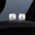 Elegant French Vintage Double Layer Square Pearl Zircon Clip On Ear Cuff Luxury Fashion Earrings view 4
