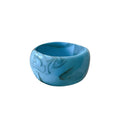 Irregular Gradient Acrylic Wide Bangle Minimalist European American Fashion Jewelry view 5