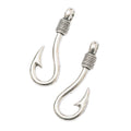 Zinc Alloy Fish Hook Charm Pendant No.181513 for DIY Necklace Bracelet Jewelry Making view 3