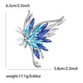 Alloy Crystal Butterfly Brooch For Women's Suits And Dresses view 5