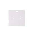 Elegant Blank White Rectangular Earring Display Cards With Rounded Corners For Stud Jewelry Packaging Earrings view 5