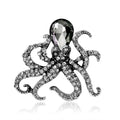 Silver Tone Octopus Three Designs Metal Brooch Pin view 6