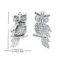 Antique Silver Zinc Alloy Owl Charm Pendant No.639000 for DIY Necklace Bracelet Jewelry Making view 1