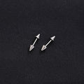 Luxury Stainless Steel Screw Barbell Spike Ball Cartilage Studs Minimalist Ear Bone Piercing Earrings view 4