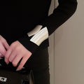 Wide Irregular Metal Bangle European American Fashion Statement Light Luxury Wrist Jewelry view 3