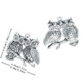Antique Silver Zinc Alloy Owl Charm Pendant No.369624 for DIY Necklace Bracelet Jewelry Making view 1