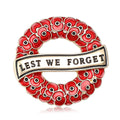 Alloy Enamel Poppy Wreath Brooch Fashion Women Clothing Pin view 1