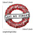 Alloy Enamel Poppy Wreath Brooch Fashion Women Clothing Pin view 6