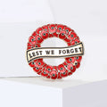 Alloy Enamel Poppy Wreath Brooch Fashion Women Clothing Pin view 4