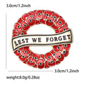 Alloy Enamel Poppy Wreath Brooch Fashion Women Clothing Pin view 5