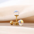Style Colorful Zircon Ball Gold Tone Alloy Minimalist Dopamine Ear Bone Stud Fashion Earrings view 4