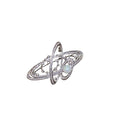 Light Luxury Copper Zircon Planet Pearl Geometric Brooch For Women view 5