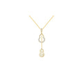 Real Gold Plated Copper Zircon Gourd Necklace New Chinese Minimalist Light Luxury Collarbone Chain view 5