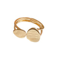Irregular Oval Double Layer Alloy Bangle For Women, Light Luxury Minimalist Fashion Jewelry view 5
