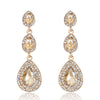 Gold Teardrop Crystal