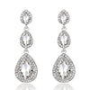 Silver Teardrop Crystal