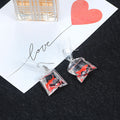 Clear Water Bag and Color Fish Novelty Hook Earrings view 4