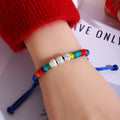 Colorful Beaded Tibetan Style Handmade Woven Rope Bracelet Adjustable Ethnic Fashion Jewelry For Women view 2