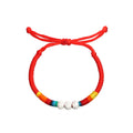 Colorful Beaded Tibetan Style Handmade Woven Rope Bracelet Adjustable Ethnic Fashion Jewelry For Women view 5