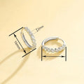 Simple Delicate Zircon Inlaid Small Hoop Earrings For Women, Daily Fashion Jewelry Accessory view 4