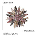Fashion Alloy Rhinestone Sunflower Brooch For Dresses And Suits view 4