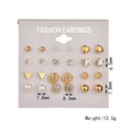 Four Twelve-Pair Mixed Shape Stud Earring Card Sets view 2