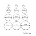 Gold and Silver Twelve-Pair Graduated Large Hoop Sets view 4