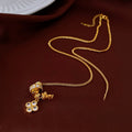 Copper Zircon Diamond Flower Pendant Necklace Light Luxury Minimalist Clavicle Jewelry view 3
