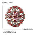 Heavy Alloy Rhinestone Baroque Brooch Pin For Women Apparel view 5