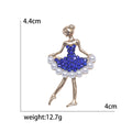 Alloy Pearl Dancing Girl Brooch Pin For Women's Fashion Clothing view 5