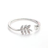 Silver Leaf Heart