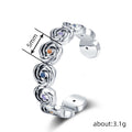 Hong Kong Style Ethnic Rose Flower Ring, Adjustable Open Floral Finger Jewelry For Daily Wear view 4