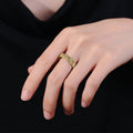 Hong Kong Style Ethnic Rose Flower Ring, Adjustable Open Floral Finger Jewelry For Daily Wear view 3