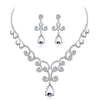 Silver Scroll Teardrop