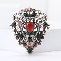 Alloy Rhinestone Vintage Palace Brooch Pin For Suits And Coats view 2
