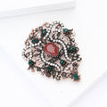 Alloy Rhinestone Vintage Palace Brooch Pin For Suits And Coats view 4