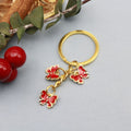 Zinc Alloy Colorful Butterfly Keychain For Cute Bag Charm view 7