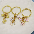 Zinc Alloy Colorful Butterfly Keychain For Cute Bag Charm view 4