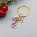 Zinc Alloy Colorful Butterfly Keychain For Cute Bag Charm view 10