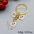 Zinc Alloy Enamel Heart Keychain For Backpack Bag Charm view 2