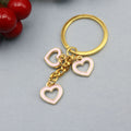 Zinc Alloy Enamel Heart Keychain For Backpack Bag Charm view 6