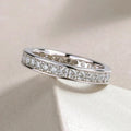Women's Stackable Wedding Band Ring With Micro Pave Full Zircon Stones For Daily Jewelry view 1