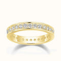 Women's Stackable Wedding Band Ring With Micro Pave Full Zircon Stones For Daily Jewelry view 5