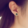 Colorful Geometric Zircon Earrings For Women, Sparkling Niche Daily Fashion Jewelry view 3